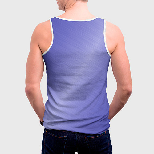 Мужская майка без рукавов Бесплатный Wi-Fi навсегда / 3D-Белый – фото 4