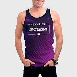 Майка-безрукавка мужская ARC Raiders gaming champion: рамка с лого и джойст, цвет: 3D-черный — фото 2