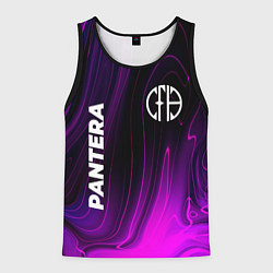 Майка-безрукавка мужская Pantera violet plasma, цвет: 3D-черный