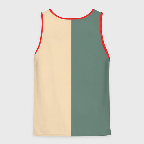 Мужская майка без рукавов Акула-моряк / 3D-Красный – фото 2