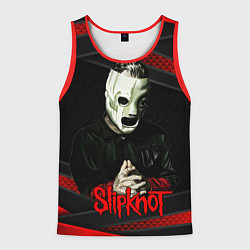 Мужская майка без рукавов Slipknot black & red