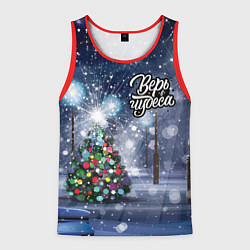Мужская майка без рукавов Новогодняя ёлочка