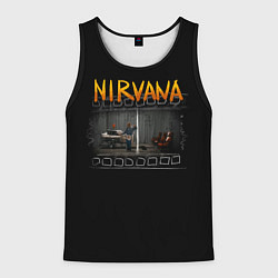 Майка-безрукавка мужская Nirvana отрывок, цвет: 3D-черный