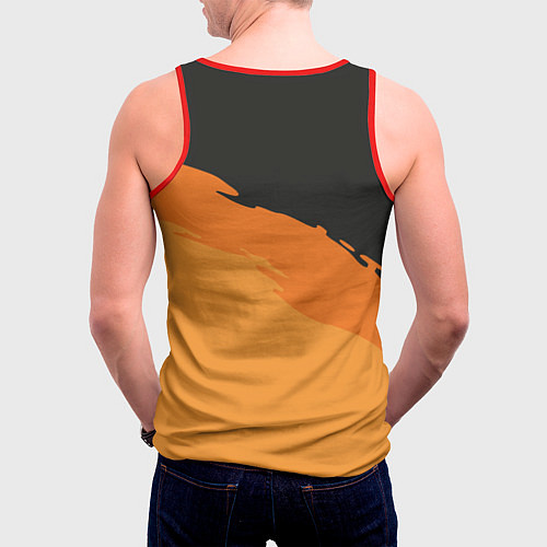Мужская майка без рукавов Mom hero / 3D-Красный – фото 4