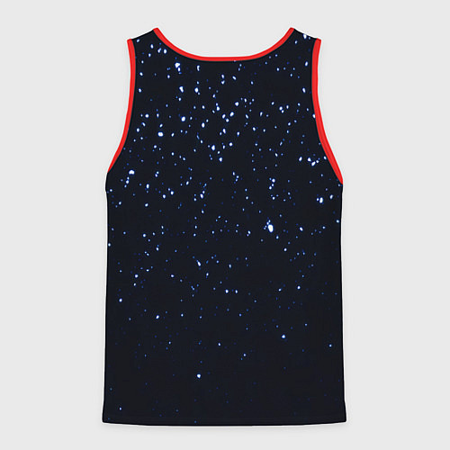 Мужская майка без рукавов Мудрое Новогоднее Дерево / 3D-Красный – фото 2