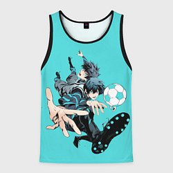 Мужская майка без рукавов Синяя тюрьма блю лок