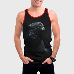 Майка-безрукавка мужская Тёмный орёл, цвет: 3D-красный — фото 2