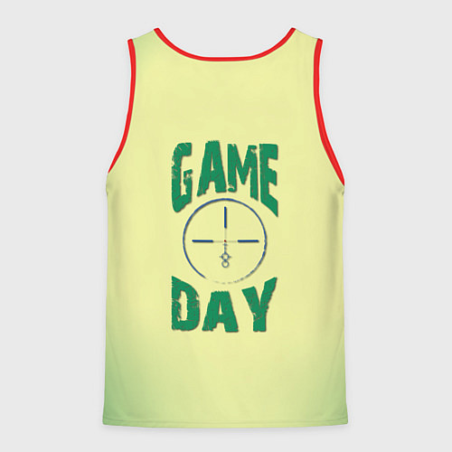 Мужская майка без рукавов Game day / 3D-Красный – фото 2