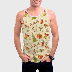 Майка-безрукавка мужская С Новым 2023 Годом, цвет: 3D-белый — фото 2