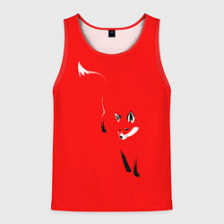 Майка-безрукавка мужская Красная лиса, цвет: 3D-красный