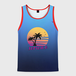 Майка-безрукавка мужская Jamaica, цвет: 3D-красный