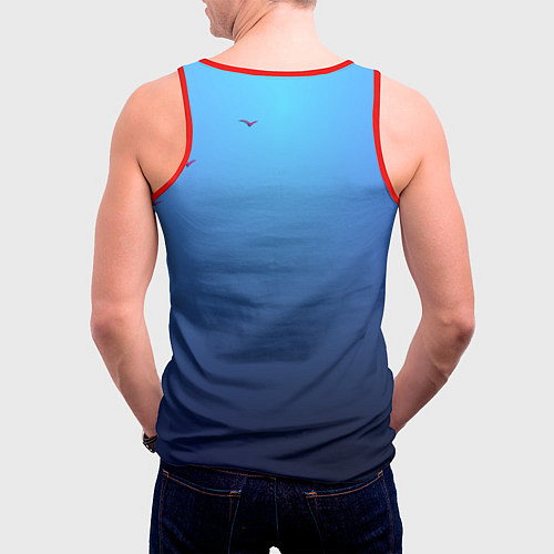 Мужская майка без рукавов Jamaica / 3D-Красный – фото 4