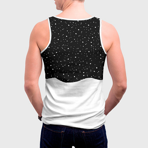 Мужская майка без рукавов Ночь перед рождеством / 3D-Белый – фото 4