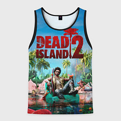 Майка-безрукавка мужская Dead island two, цвет: 3D-черный