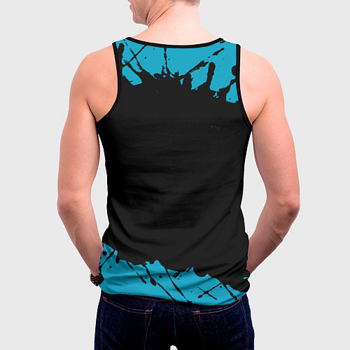 Мужская майка без рукавов Made in 1985: liquid art / 3D-Черный – фото 4