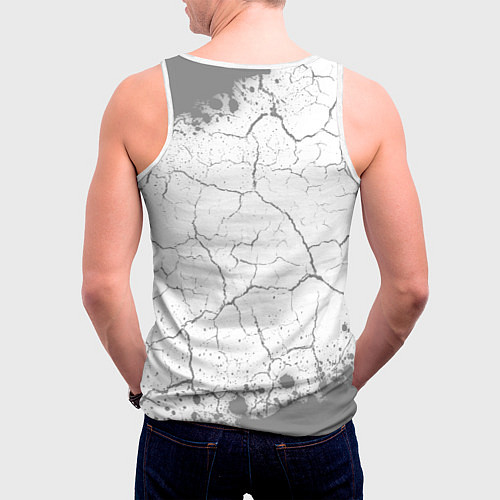 Мужская майка без рукавов Лучший таргетолог - всех времён и народов / 3D-Белый – фото 4