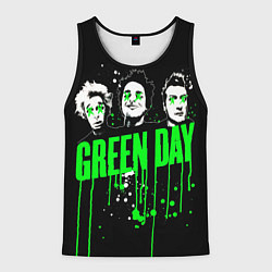 Майка-безрукавка мужская Green day paint, цвет: 3D-черный