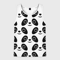 Майка-безрукавка мужская Panda bing dun dun, цвет: 3D-белый