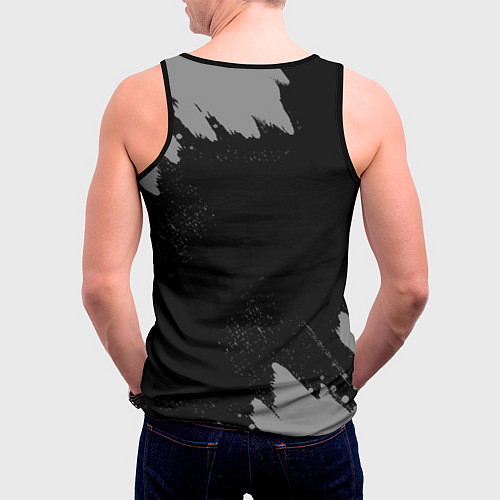 Мужская майка без рукавов Администратор суббота воскресенье на темном фоне / 3D-Черный – фото 4