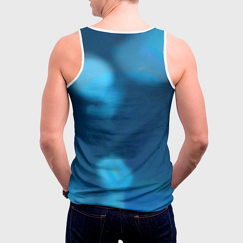 Мужская майка без рукавов Нилу персонаж Genshin Impact / 3D-Белый – фото 4