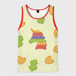 Мужская майка без рукавов Поп ит паттерн