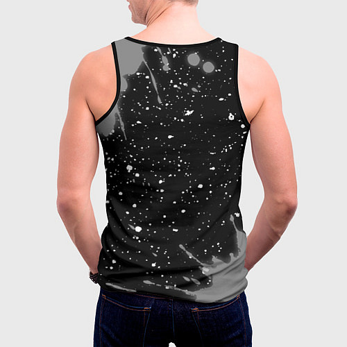 Мужская майка без рукавов Не спорь с лучшим водителем - на темном фоне / 3D-Черный – фото 4