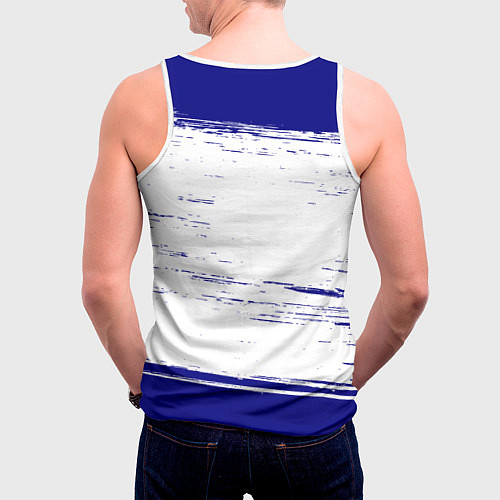 Мужская майка без рукавов Кролик 2023 ушки на светлом / 3D-Белый – фото 4