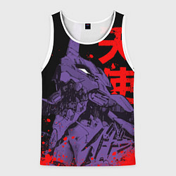 Майка-безрукавка мужская Евангелион - eva berserk, цвет: 3D-белый