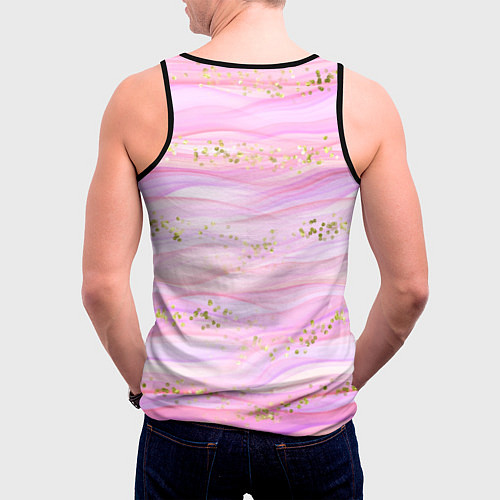 Мужская майка без рукавов Мишка с шариком Love / 3D-Черный – фото 4