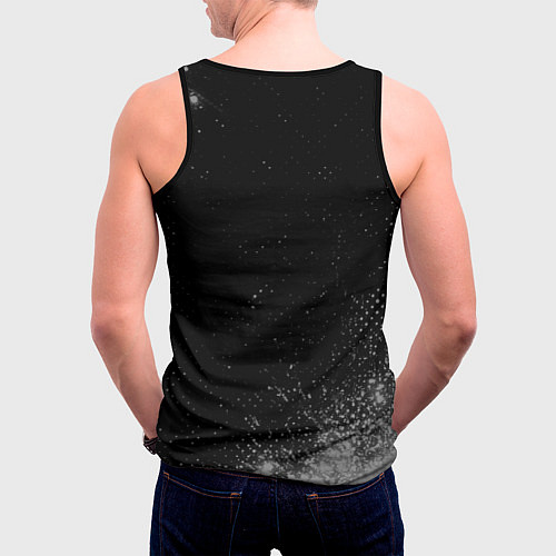 Мужская майка без рукавов На Земле с 1985: краска на темном / 3D-Черный – фото 4