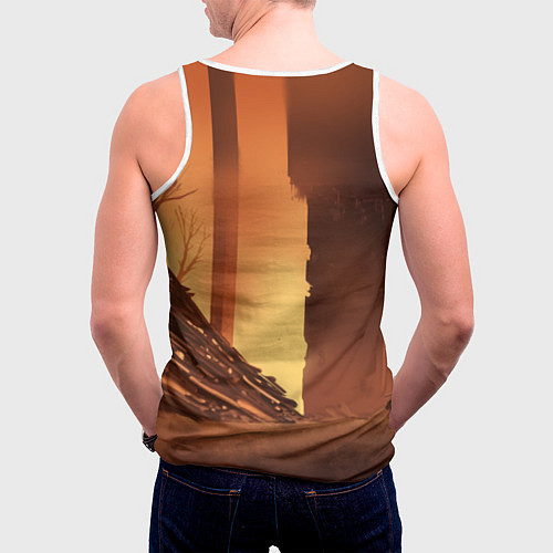 Мужская майка без рукавов Ellie - The last of us / 3D-Белый – фото 4