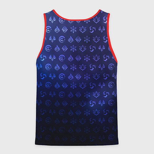 Мужская майка без рукавов Е Лань элементали / 3D-Красный – фото 2