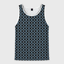 Мужская майка без рукавов Бирюзовый паттерн