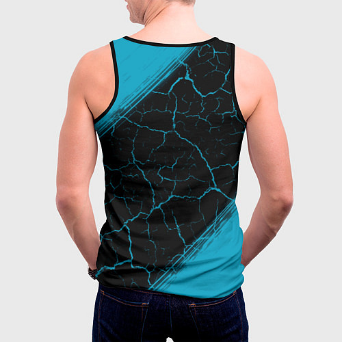 Мужская майка без рукавов Made in 1981: vintage art / 3D-Черный – фото 4