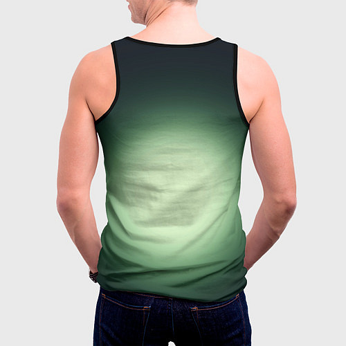 Мужская майка без рукавов Wednesday green / 3D-Черный – фото 4