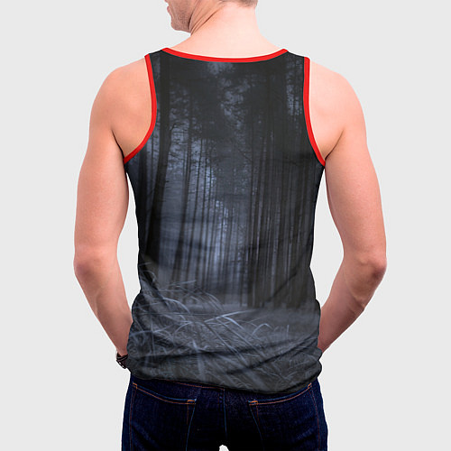 Мужская майка без рукавов Уэнсдэй фото / 3D-Красный – фото 4