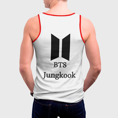 Мужская майка без рукавов Jungkook aidol / 3D-Красный – фото 4