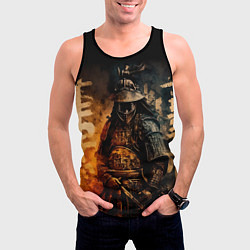 Майка-безрукавка мужская Самурай в тумане, цвет: 3D-черный — фото 2