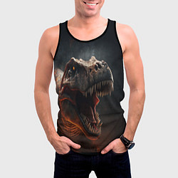 Майка-безрукавка мужская The big dinosaur, цвет: 3D-черный — фото 2