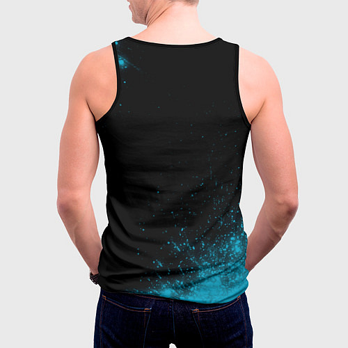 Мужская майка без рукавов Made in 1975: liquid art / 3D-Черный – фото 4