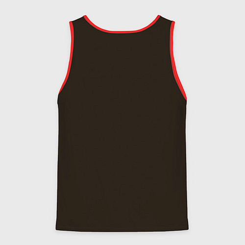 Мужская майка без рукавов Неоновый корги / 3D-Красный – фото 2