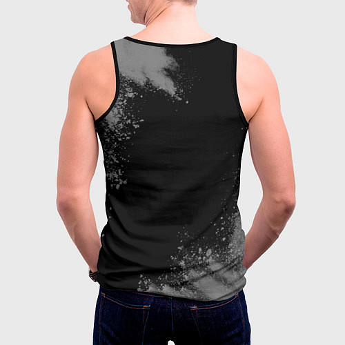 Мужская майка без рукавов Бильярдист: с очень большой буквы / 3D-Черный – фото 4