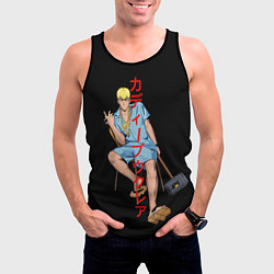 Майка-безрукавка мужская Крутой учитель Онидзука, цвет: 3D-черный — фото 2