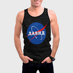 Майка-безрукавка мужская Давид Наса космос, цвет: 3D-черный — фото 2