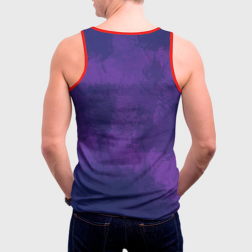 Мужская майка без рукавов Равнодушный / 3D-Красный – фото 4