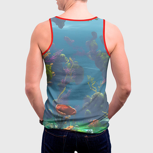 Мужская майка без рукавов Subnautica game / 3D-Красный – фото 4