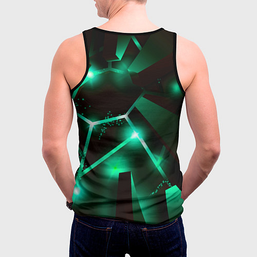 Мужская майка без рукавов Dead by Daylight разлом плит / 3D-Черный – фото 4