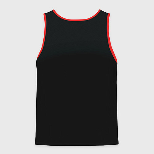 Мужская майка без рукавов Человек и молния / 3D-Красный – фото 2