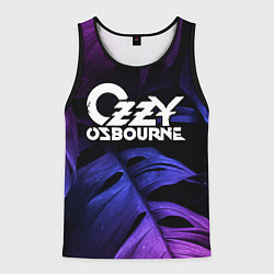 Майка-безрукавка мужская Ozzy Osbourne neon monstera, цвет: 3D-черный