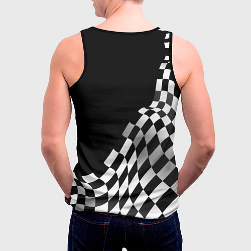 Мужская майка без рукавов Haval racing flag / 3D-Черный – фото 4
